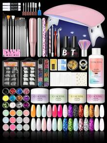 COSCELIA Acrylic Nail Kit With Everything Starter Nail Kit Set Acrylic Powder And Liquid Kit For Beginners Acrylic Nail Set Full Acrylic Nail Supplies - 93PCS Acrylic Nail Kit - 查看 12