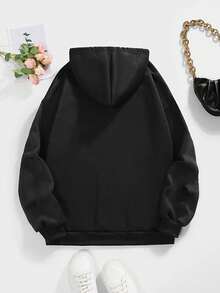 Sugar Skull - Sudadera Con Capucha Para Hombre Y Mujer Con Diseño De Rosas Dia De Los Muertos, Negro - - Oscuro - Ver 2