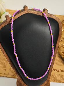 2025 圆形串珠螃蟹吊坠项链 - 异想天开的可爱动物珠宝，适合春夏、轻盈的海滩度假和海边日常佩戴