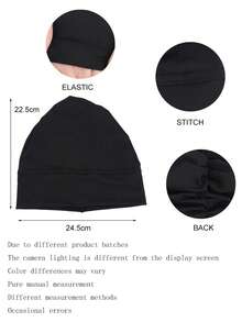 1 pieza Diadema elástica, gorro de pañuelo, gorro quimioterapia, gorro para el cuidado del cabello, diadema casual de moda