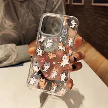 Cute Pixel Art Cat Transparent Phone Case For IPhone 16 Pro Max, Compatible With 16, 15 Pro, 14 Plus, 13, 12 Pro, 11 Pro Max, X, And XS Max, Perfect For Young People And Cat Lovers. - 透明的 - 查看 9