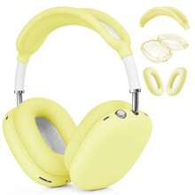 Silicone Case Cover For AirPodsMax, Ear Pad Case Cover/Ear Cups Cover/Headband Cover For AirPodsMax Headphones, Accessories Soft Silicone Protector Compatible With Apple AirPodsMax New USB-C (2024)