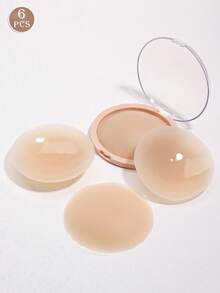 2/4/6 件可重复使用硅胶乳贴，无肩带隐形自粘式乳房花瓣，便携式礼品盒，女士内衣配件防止乳头突出