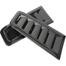 2 Piezas de Palas de Entrada de Flujo de Aire Decorativas para Coche, Estilo de Coche, Pala de Entrada de Flujo de Aire, Cubierta de cap de Ventilacin de cap Embellecedor Fibra de carbon - inicial - Ver 8