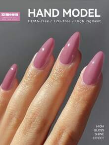 ZIMOOM 12毫升玫瑰粉色凝胶指甲油，四季皆宜，粉色系美甲，高显色度，涂抹顺滑，可卸除，UV/LED美甲凝胶，适用于美甲沙龙和居家DIY美甲，适合女性和女孩。 - 粉色 - 查看 4