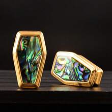 2 件热销 6 毫米 - 25 毫米万圣节防过敏 316 不锈钢优雅海螺耳塞耳塞拉伸器身体穿孔饰品男女适用