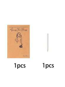 Set de juego de 30 piezas para la futura novia - Juego de dibujo de vestidos de novia DIY, incluye 20 tarjetas y 10 lápices blancos, 10 tarjetas y 1 lápiz blanco, apto para despedida de soltera, fiesta de boda, cumpleaños, aniversario, etc. - Multicolor - Ver 14