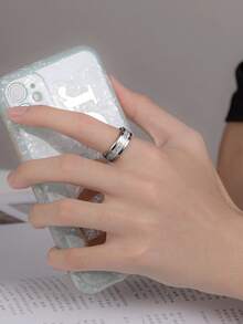 خاتم رجالي من الفولاذ المقاوم للصدأ مقاس 8 مم، أفضل هدية عيد للحبيب والأب والعائلة والأصدقاء - النمط 1 - مشاهدة 5