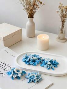 Molde de silicona con forma de flor 3D | Manualidades DIY de jabón, vela, yeso aromático | Decoración del hogar, ornamento de escritorio, fondo de fotografía