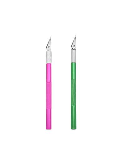 6pcs Precision Craft Hobby Knife Kit - High-Precision Utility Art Exact Knife Set With Extremely Sharp Razor Knives For Carving, Architecture Modeling, Scrapbooking, DIY Art Work Cutting And More - Comprehensive Tool For Crafty Individuals And Professionals