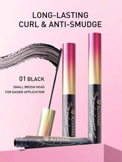 KISSME Heroine Make Waterproof Mascara Slender & Compact 01 Black, 4.5g