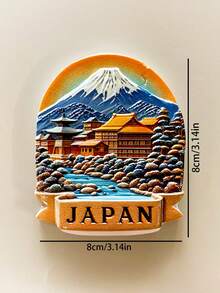 1pcJapanTokyo Osaka Refrigerator Magnets Tourism Souvenirs 3D Home Decoration Magnetic Stickers - Multicolor - View 10