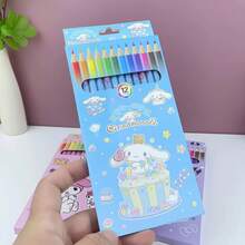 24 crayons de couleur professionnels en 12 couleurs de bandes dessinées, convenant pour la saison scolaire, les cadeaux d'étudiant, les cadeaux de Noël, les cadeaux d'Halloween, les cadeaux d'anniversaire (deux boîtes au hasard)