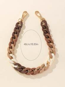 Gradient Color Bag Strap Extension Chain, Handbag Decorative Chain - Multicolor - View 2