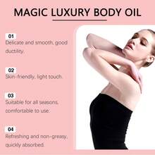 Jaysuing Magic Luxury Body Oil - Belly Butt & Thighs - Firming Deep Nourishment Lift Improve Sagging Skin Reduce Dryness Tightness Feeling Restore Skin Luster Refreshing And Not Greasy - 3.38fl.Oz - Màu be - Xem 6