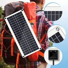 Outdoor RV Solar Panel 30W, Portable Solar Panel Kit 12V 18V 5V USB Charging Interface Solar Panel With Controller Solar Cell For Mobile Phone RV Car