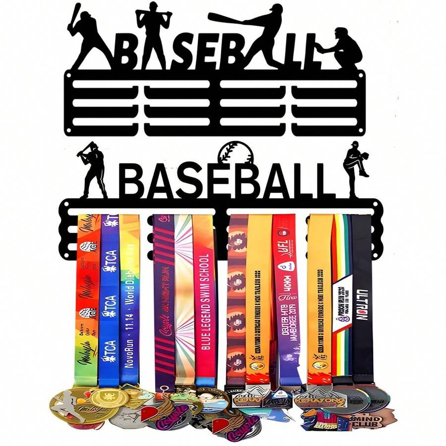 1pc Baseball Medal Display Rack, Metal Wall Decor Storage Holder, Athlete Gift