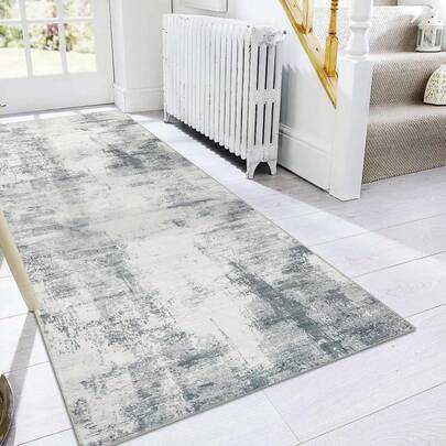 Famibay Teppich Läufer  Beige Teppich Läufer Flur Wasable rutschfest Küchenteppich Läufer Flurläufer Lang Küchen Läufer Modern für Flur Küche Schlafzimmer Wohnzimmer