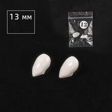 一对吸血鬼獠牙装饰品，男女通用节日角色扮演配饰，舞台道具礼品 - 白色 - 查看 9