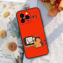 Funda de teléfono de anime C- Cartoon Pochita, compatible con  16 15 14 13 12 11 Pro Max Mini, funda a prueba de golpes, compatible con funda de  17, funda de  17 Pro, funda de  17 Pro Max - z1 - Ver 2