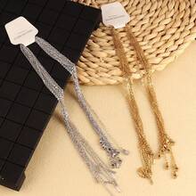 Bộ 10 chiếc dây chuyền vòng chữ O bằng thép không gỉ, dùng làm vòng cổ, dây chuyền ôm sát cổ, phụ kiện làm trang sức DIY, đồ dùng thủ công. - vòng cổ - Xem 5