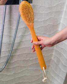 EcoGreen ®   – Cepillo Corporal Largo de Cerdas Naturales |   de Madera de Pera |   para Cepillado en o en Ducha |   Exfolia la Piel y Estimula la Circulación. - 1 - Ver 4