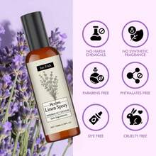 Jue-Fish 2 paquetes de 100ml (3.38 onzas fluidas) de Spray de ambiente con aroma a lavanda, ambientador para el hogar, baño y ropa de cama