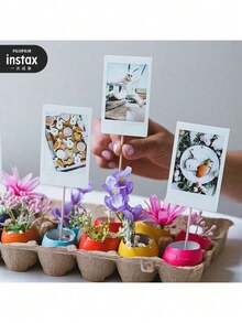 FujiFilm Mini White-Edged Photo Paper 20 Sheets Pack, Compatible With Mini7+/11/40/90/Evo/12/41 And Other Models Of Polaroid Cameras, Essential Supplies For Travel And Party Recording