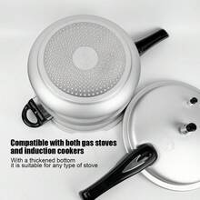 ABKOK 9.5 Quart Pressure Cooker,10Psi Induction Compatible Pressure Canner With Multiple Pressure Control& Protection,Fast Stewing, Durable,Light And Sturdy,Compatible With Gas Stoves & Induction Cookers,Silver, Family Dinner Supplies, Christmas Party Supplies - 9.5 Quart - View 7