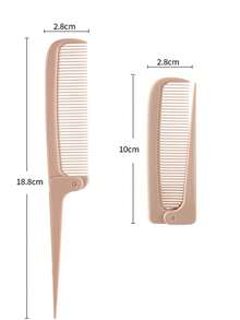 3-częściowy minimalistyczny składany grzebień, składany grzebień ze spiczastym ogonem do stylizacji grzywki, przenośny i wygodny, zestaw do stylizacji włosów, zestaw do stylizacji włosów