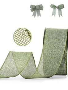 20 metri di nastro di iuta con bordo rinforzato - materiale in poliestere per confezioni regalo, fiocchi, corone e decorazioni per alberi di Natale - disponibile in diverse misure e colori, regalo per donne