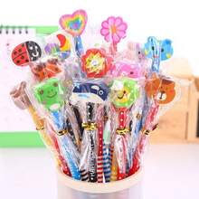 Cartoon Cute Pencil With Eraser, Creative Children's Pencil, Elementary Student Writing Pen, Student Creative Gift - Multicolor - View 6