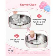Cotton Candy Machine Commercial, 1000W Electric Candy Floss Maker, Easy Use With 15 Inch Stainless Steel Bowl And Sugar Scoop, Makes Hard Candy For Home Kids Birthday, Family Party, Pink - Pink Bevel - View 6