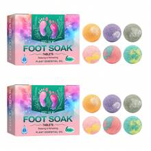 EELHOE Foot Bath Bomb Natural Old Ginger Foot Soak Ball Gentle Relax Foot Improve Sleep Quality Relief Fatigued Stress Exfoliating Reduce Remove Odor Dampness Clean Foot Bath Ball - 粉色 - 查看 13
