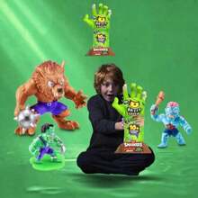 ZURU ZURU Licensed Smashers Horror House - 11-elementowy zestaw Mystery Toy Box 26,5 cm z dłonią potwora | Zbuduj 4 losowe potwory | Zestaw przygodowy dla dzieci na prezent