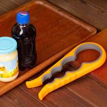 1PC Jar Opener And Bottle Opener For Weak Hands Arthritis Elderly And Children,Non-Slip Jar Opener Grip Get Lids Off With Ease (Orange) - Orange - View 10