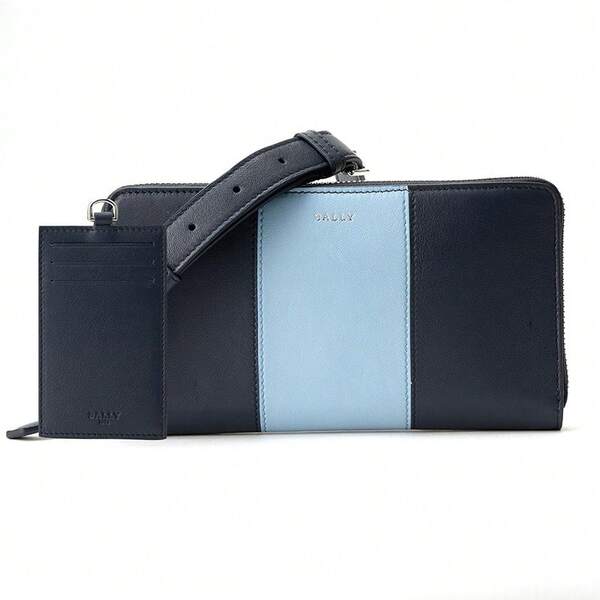 Bally Bolso de hombro Bally de piel de vacuno para hombre, azul oscuro/azul claro, BHYTUS.HP 6303615