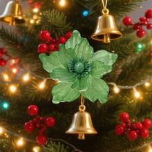 Artificial Christmas Flower Insert Festive Tree Vase Decoration Picks For DIY Craft Wreath Home Holiday Decor - Green - View 6