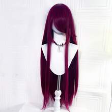 40 Inch/100cm/1 Meter Super Long Straight Wig With Bangs Synthetic Hair Wig, 100cm Extra Long Straight Synthetic Wig Suitable For Daily Use Universal Natural Cosplay Wigs And DIY For Christmas Event Costume Party