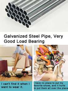 1个带盖防尘鞋架，收纳架，节省空间，坚固耐用，时尚美观，易于组装和拆卸，便携，适用于客厅、卧室、玄关、办公室、家庭，多层收纳，节日、情人节礼物，儿童适用 - 彩色 - 查看 9