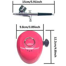 YOULUN Portable Mini Spray Gun Set (With Compressor) | Suitable For Professional Nail Art, Makeup Spraying, Art Painting, Beauty Moisturizing