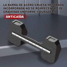 Juego De Mancuernas Hexagonales Compuesto Por Dos Mancuernas With Pesos De 2 Kg, 5 Kg, 7.5 Kg And 10 Kg, With Revestimiento De Vinilo. Adecuadas For Exercisers Of The Superior Part Of The Body, Training Of The Foot, Exercises Of The Gymnasium And Training Of The Entire Body. - 黑色 2.5kgX 2/5.5Lbs X 2 - 查看 5