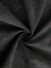 Anime One Piece  Washed T-Shirt Men's Printed Cotton T-Shirt Short-Sleeved T-Shirt Oversized Top Fashion Street Wear Unisex - 黑色 - 查看 4