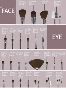 45合1彩妆护肤套装，25支化妆刷+20件化妆工具，护肤工具旅行包礼盒套装，女士/日常使用，专业化妆刷套装包含25支化妆刷（粉底刷、散粉刷、腮红刷、高光刷、眼影刷、眼线刷、轮廓刷、细头刷）、4个化妆海绵、4个三角化妆海绵、4个迷你粉扑、4个迷你化妆海绵、1个化妆刷清洁碗、3个发圈套装，完整化妆刷套装，全套化妆刷，化妆刷套装，完整化妆工具包，赠品，专业化妆刷，完整化妆套装 - 黑色 - 查看 3