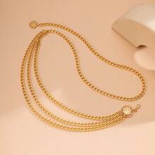 1Piece Chunky Alloy Layered Queen Head Pendant Body Chain - Retro Waist Chain Women's Streetwear  Jewelry - Nhiều màu - Xem 3