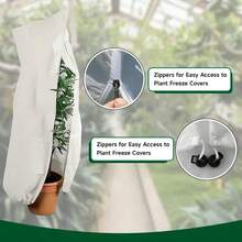 Plant Cover, Winter Pull Rope, Plant Cover, Warm Plant Protection Bag, Antifreeze Cloth Blanket, To Protect Fruit Trees And Potted Plants From Being Eaten By Frozen Animals, Suitable For Winter Antifreeze Cloth, To Protect Outdoor Fruit Trees, Plants, Shrubs, Plant Cover, Winter And Winter Blanket. Reusable Plant Protection Pull Rope Bag, Used For Frost, Frost, Sunlight, Bird And Insect Protection Of Outdoor Plants - Multicolor - View 2