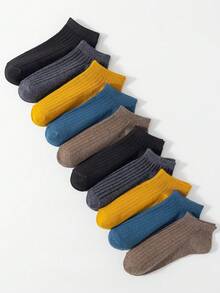 1 pereche/10 perechi șosete scurte pentru femei, inspirate din natură, cu dungi de dopamină, la modă, versatile, respirabile, rezistente la mirosuri