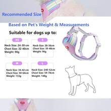 Lightweight Breathable Dopamine Contrast Color Pet Chest Harness, Dog Walking Harness Accessories