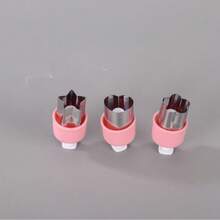 5 PCs Stainless Steel Fruit & Vegetable Cookie Cutters, Include Stamping Mold And Butterfly Design, Suitable For Kitchen Baking And DIY Creative Lunchbox Decoration Kit