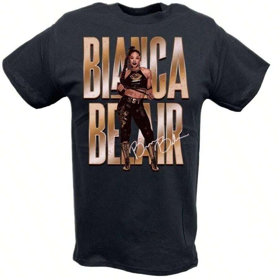 Bianca Belair Signature Pose T-Shirt - Black - View 1